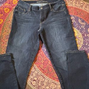 Old Navy rockstar blue jeans